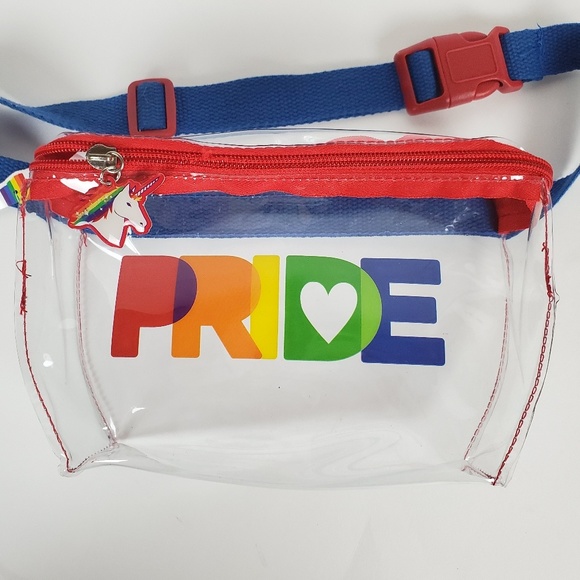 unbranded Handbags - NWT PRIDE Rainbow Clear Fanny Pack, Belt Bag